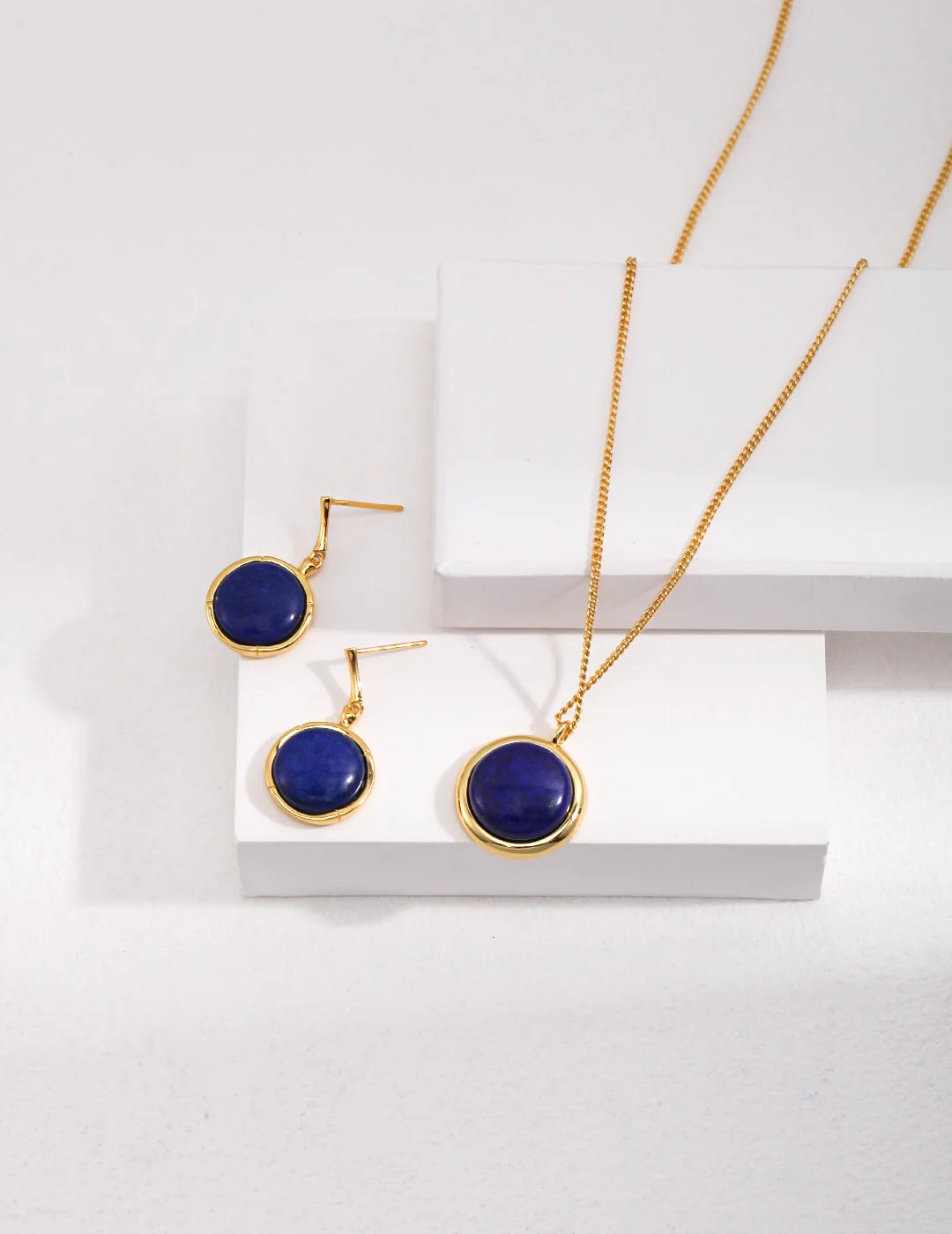 Natural Lapis Lazuli Stone round Necklace