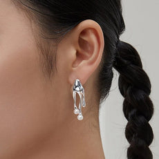 Helene Ocean Asymmetrical Earrings