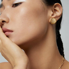 Cat'S Eye Stone Earrings