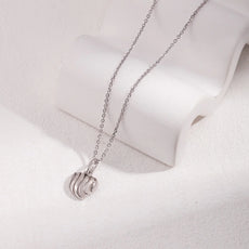 Simple Love Three-Dimensional Hollow Necklace
