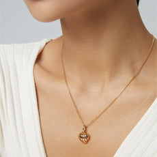 Simple Love Three-Dimensional Hollow Necklace