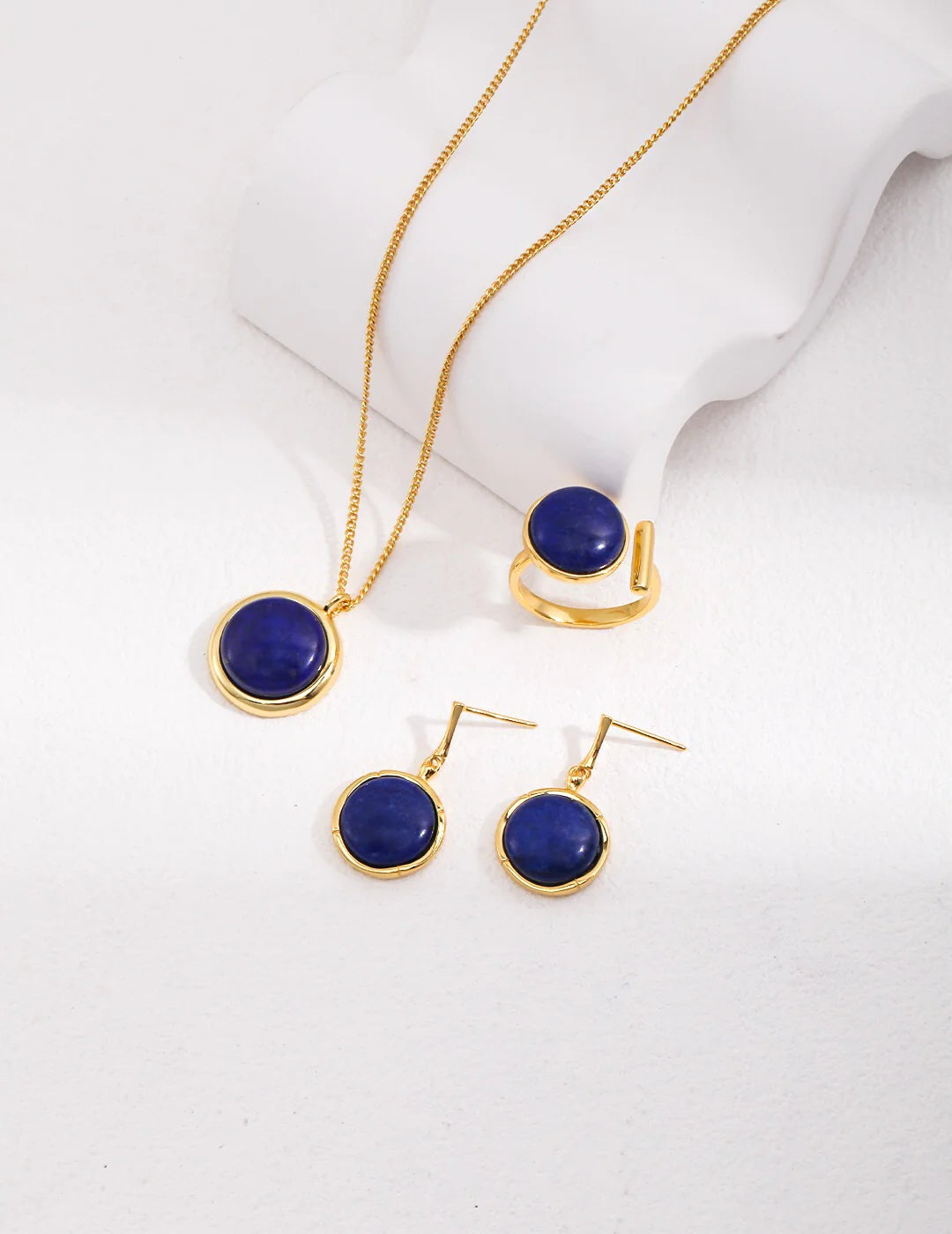 Natural Lapis Lazuli Stone round Necklace