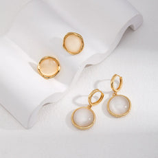 Cat'S Eye Stone Earrings