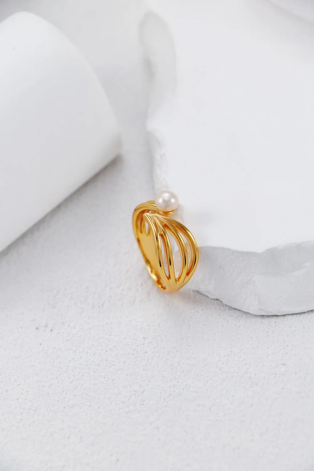 Minimalist Vintage Pearl Ring