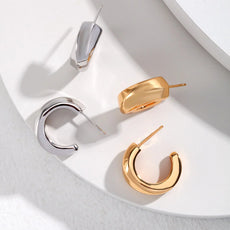 Chunky Hoop Statement Earrings