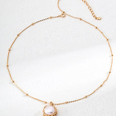 Minimalist Natural Pearl Pendant Necklace