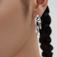 Helene Ocean Asymmetrical Earrings