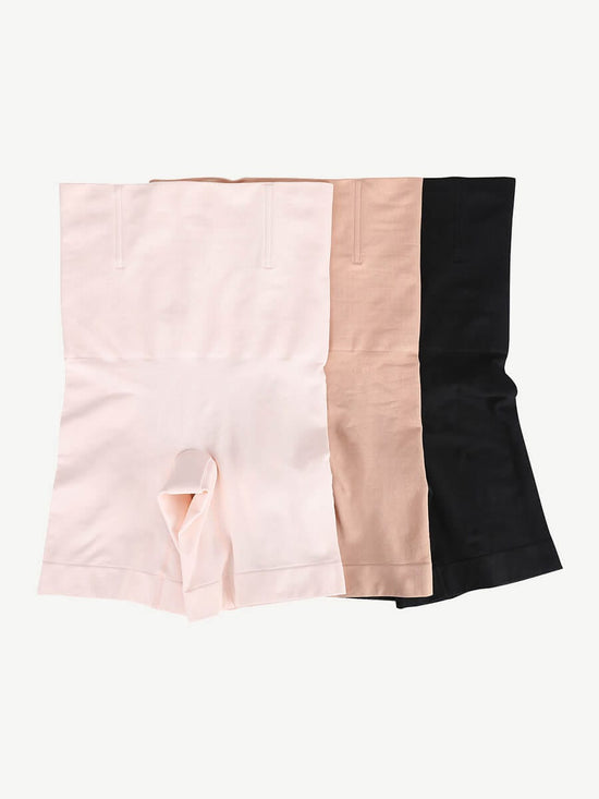 Wholesale Seamless Double-Layer Tummy Panel 4 Steel Bones Shapewear Shorts