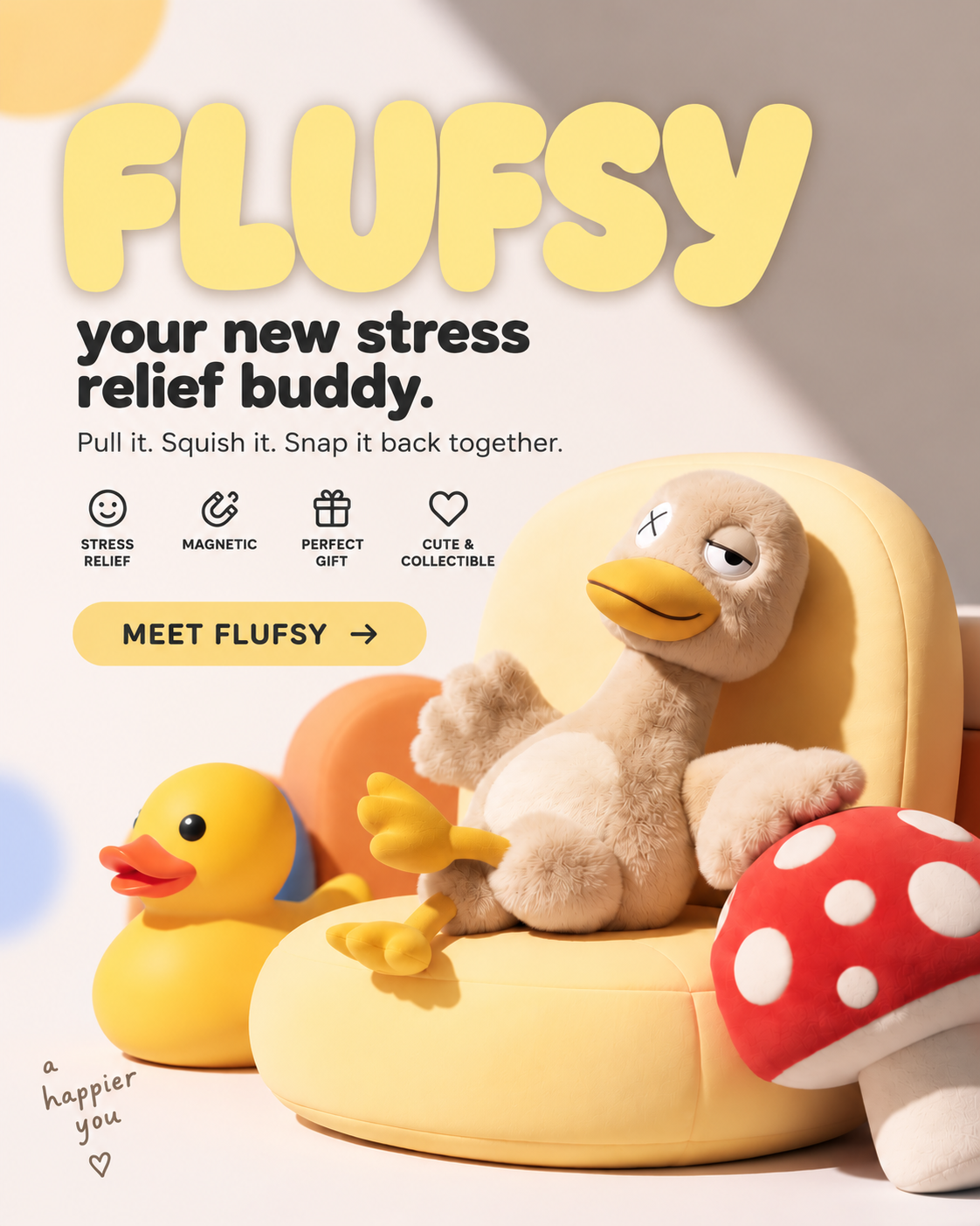 Flufsy™ Stress Relief Duck