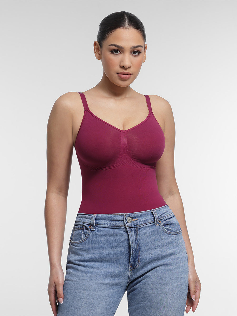  Seamless Chest Support Waist Control Shapewear Bodysuit