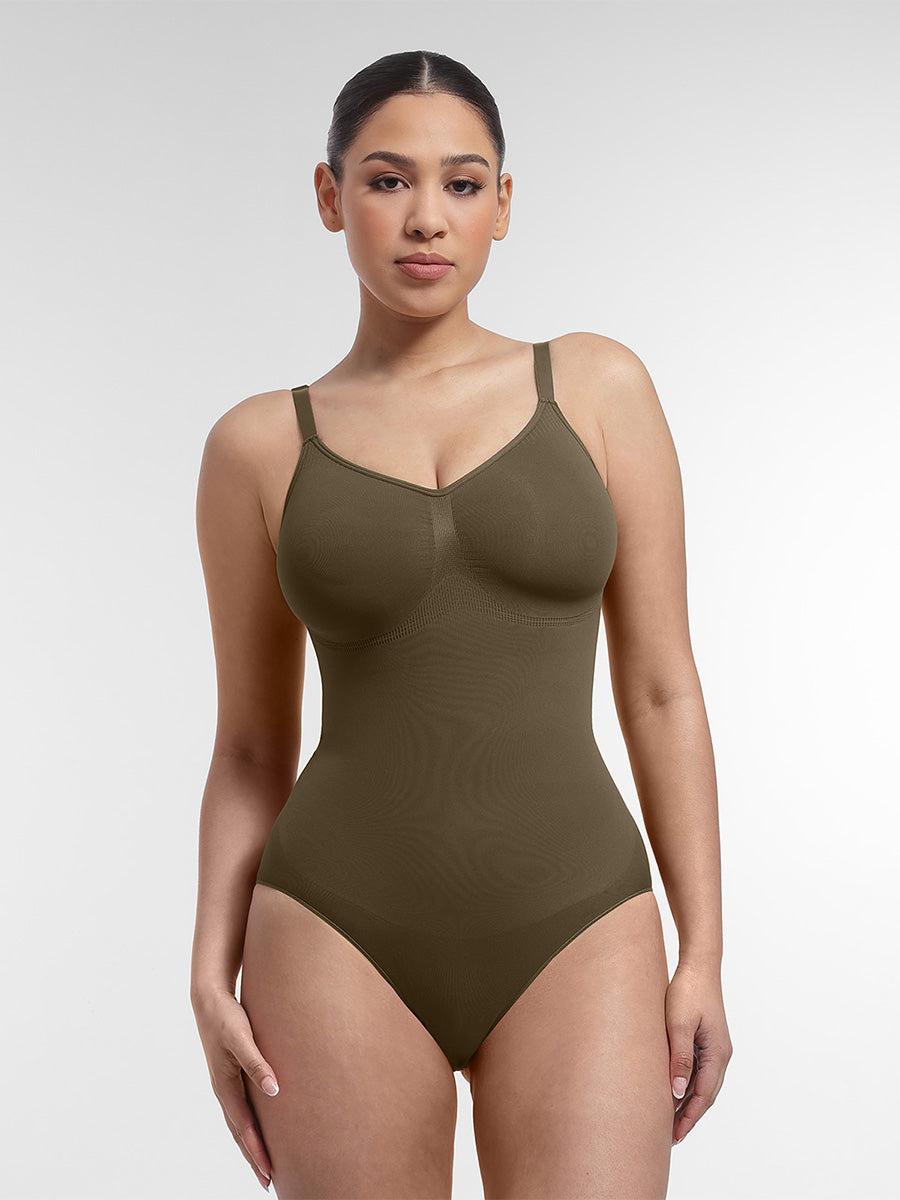  Seamless Chest Support Waist Control Shapewear Bodysuit