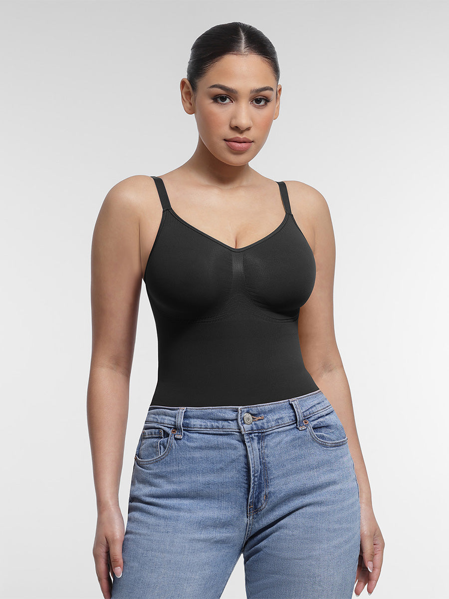  Seamless Chest Support Waist Control Shapewear Bodysuit
