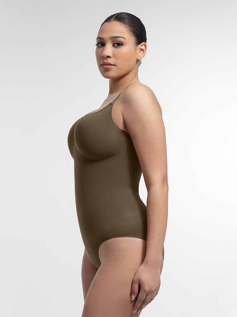  Seamless Chest Support Waist Control Shapewear Bodysuit