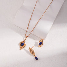 Natural Lapis Lazuli Asymmetrical Earrings