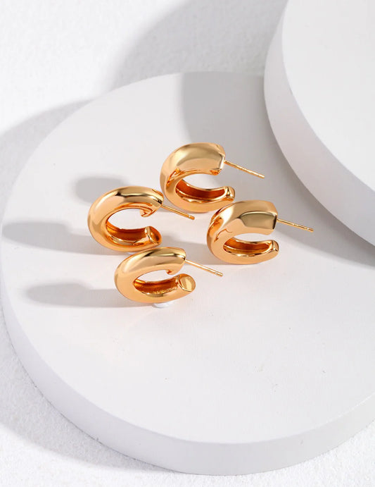 Chunky Hoop Statement Earrings