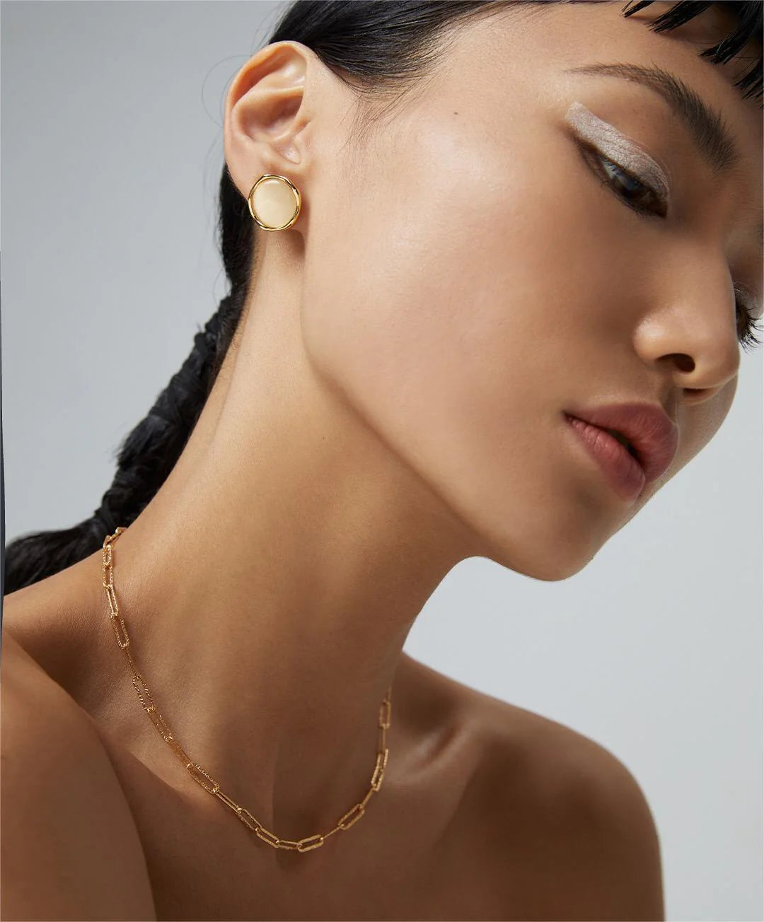 Cat'S Eye Stone Earrings