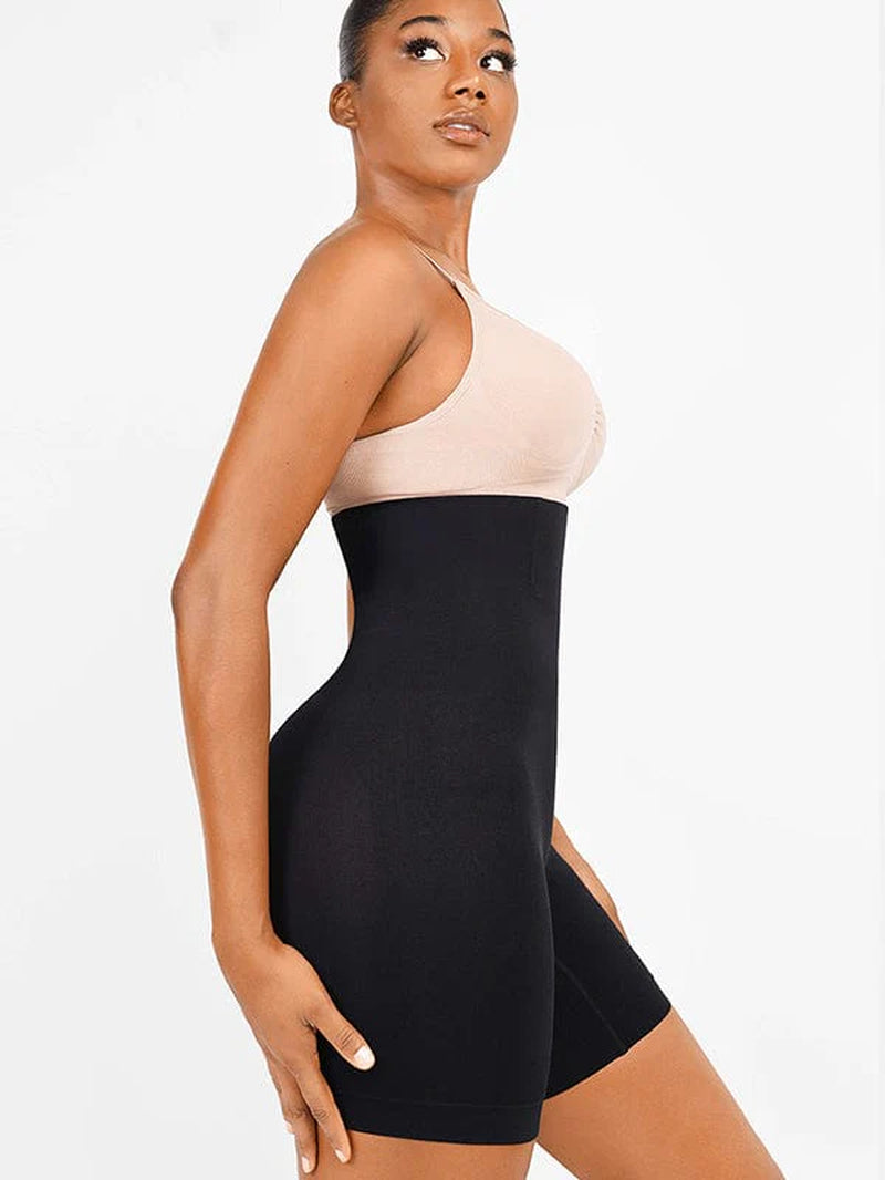 Wholesale Seamless Double-Layer Tummy Panel 4 Steel Bones Shapewear Shorts