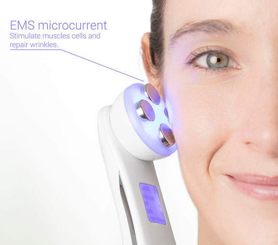 Facial Massager with Radiofrequency, Phototherapy and Electrostimulation Wace